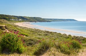 The beach at Port Eynon