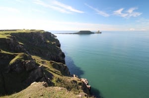 rhossili - area of outstanding natural beauty